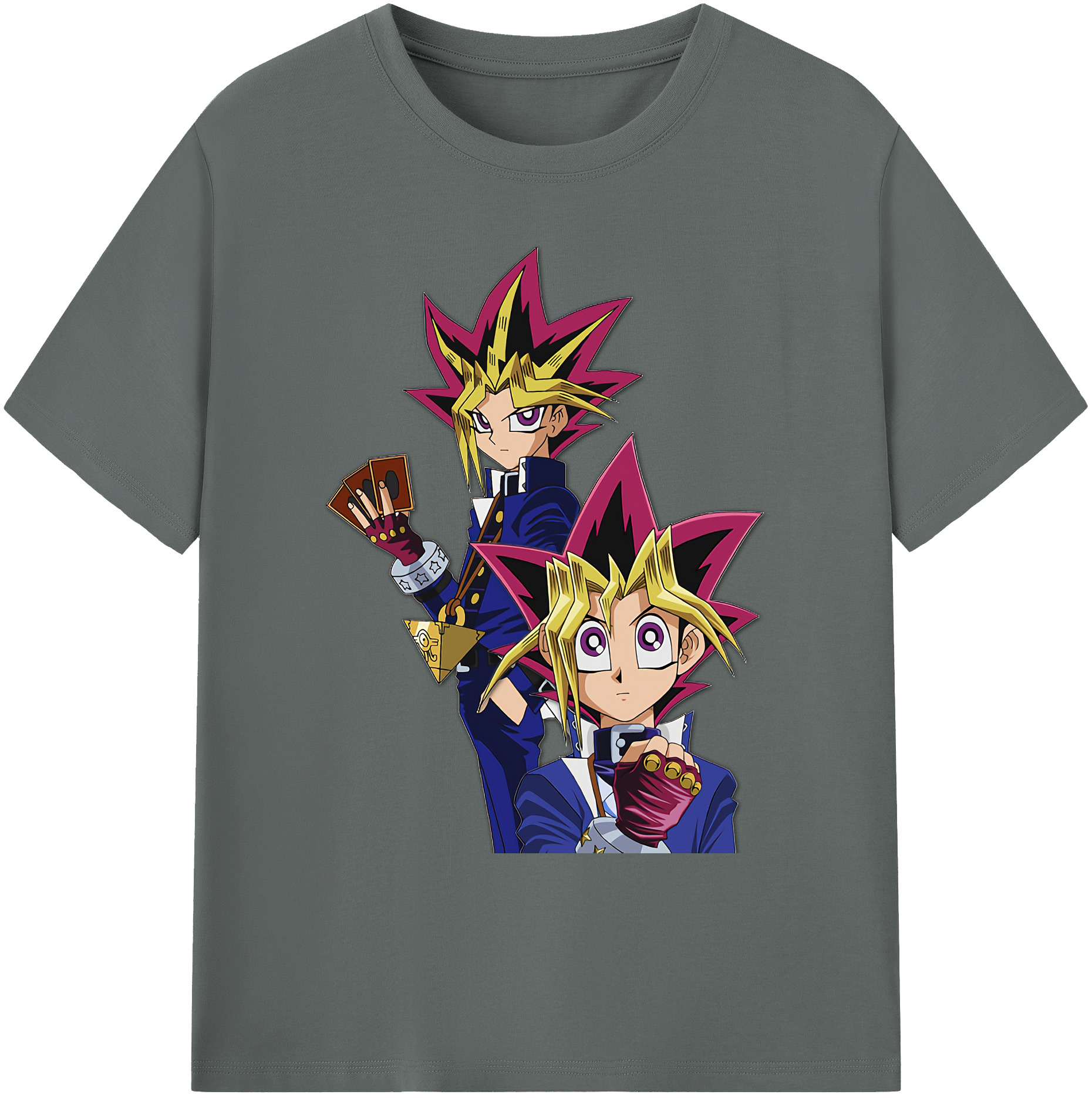 （画像用） 遊☆戯☆王 Yu-Gi-Oh! 綿100％ メンズ半袖Tシャツ｜肌触りやわらか＆通気性